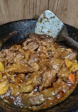 Foto resep Rendang daging & kentang kecil