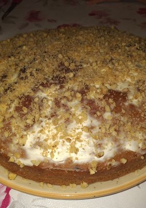 Una foto de Bizcocho de nueces y zanahoria