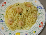 Spaghettis con gambas