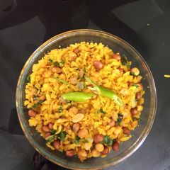 A picture of #rcPoha (. Rice flakes).