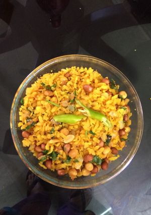 A picture of #rcPoha (. Rice flakes).