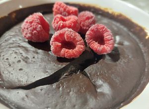 Una foto de Flan Casero para Diabéticos de Chocolate 🍫