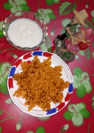 A picture of Dahi Bundi.