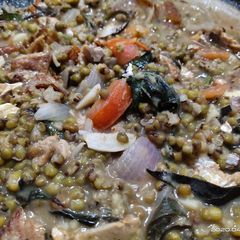 Ginisang Monggo in Tinapa Flakes A picture of Ginisang Monggo in Tinapa Flakes.