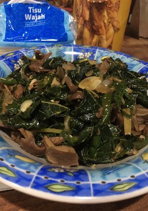 Foto resep Oseng daun pepaya ampela