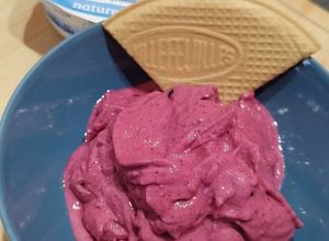 Une photo de Glace healthy au skyr sans sorbetière