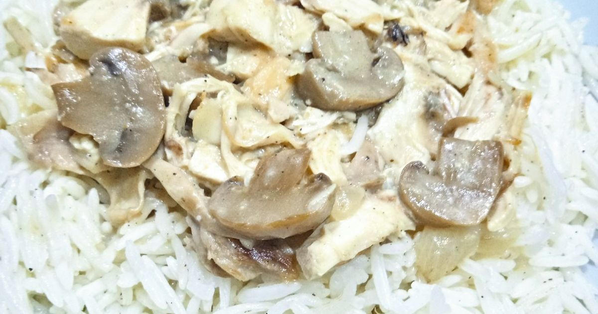 Poulet Crémeux Aux Champignons De Paris Et Au Riz Basmati de Kel Zid ...
