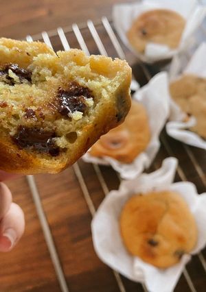 A picture of Chocolate chips Cupcakes.