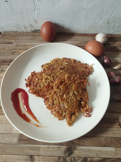 Foto resep Omelet Mie Telur