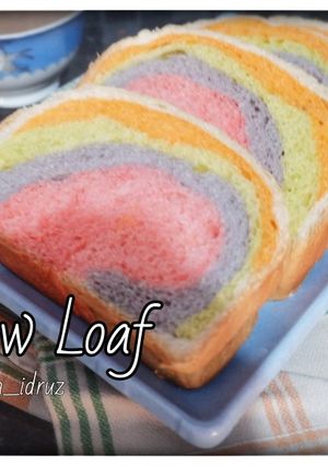 Foto resep Rainbow Loaf (Roti tawar pelangi)