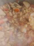 Guiso de porotos frutilla y quinoa
