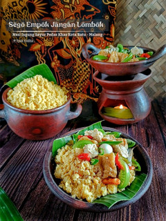 Foto resep Sego Empok + Jangan Lombok (Nasi Jagung + Sayur Pedas) Khas Kota Batu