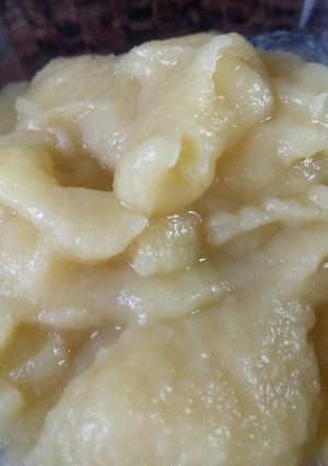 Una foto de Puré de manzanas