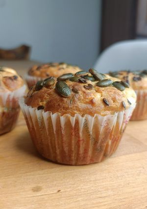 Une photo de 🌱 Muffin Feta thym citron