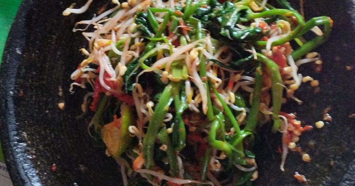 Pelecing kangkung dan tauge