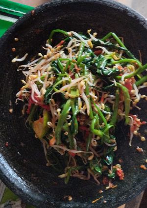 Foto resep Pelecing kangkung dan tauge