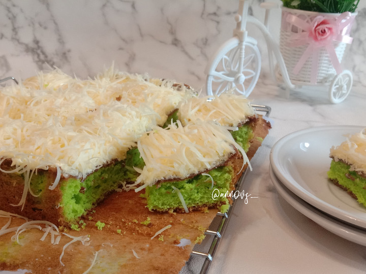 Resep Bolu pandan keju, Bisa Manjain Lidah