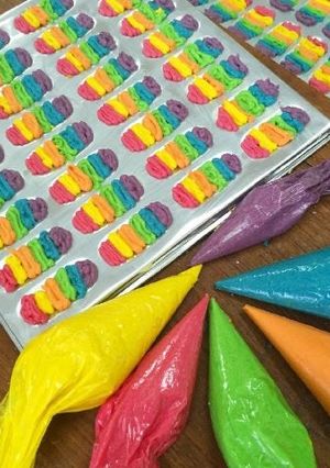 Foto resep Lidah Kucing Rainbow