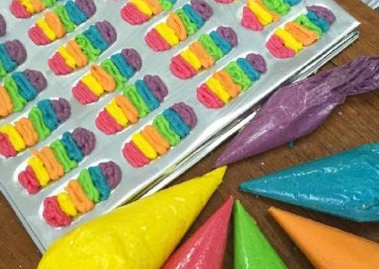 Resep: Makan di DimeLidah Kucing Rainbow