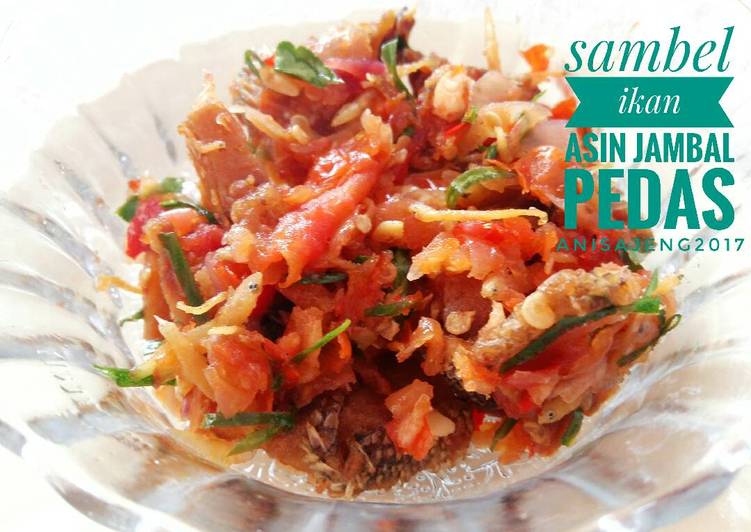 Resep Sambel ikan asin jambal pedas #pr_recookmantenelise yang Bikin Ngiler