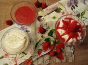 Una foto di panna mascarpone