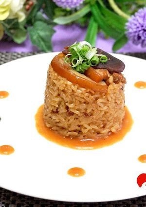 電鍋 簡單 筒仔米糕+醬汁 的食譜成品照片