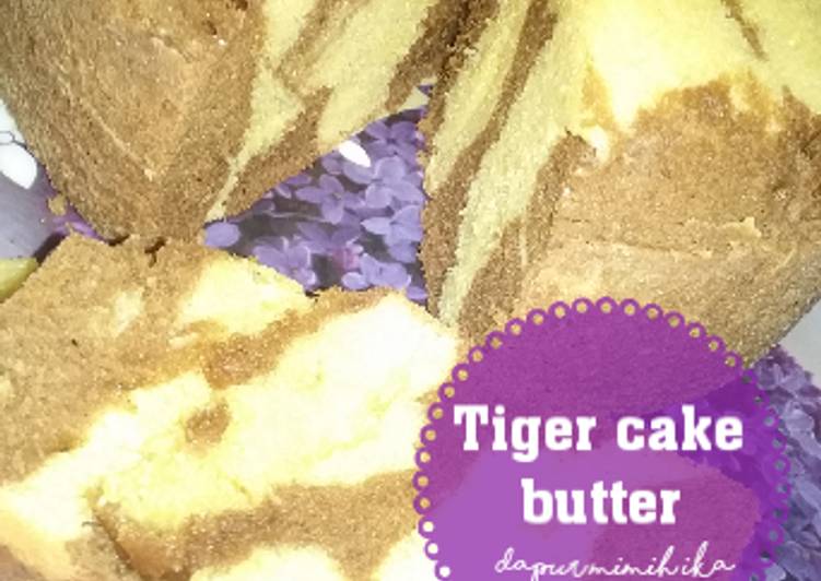 Bagaimana Menyiapkan Tiger cake butter with cinnamon (baking pan) Enak dan Antiribet