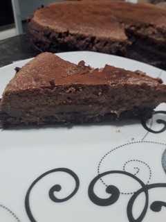 Foto de Cheesecake de chocolate e vinho do Porto