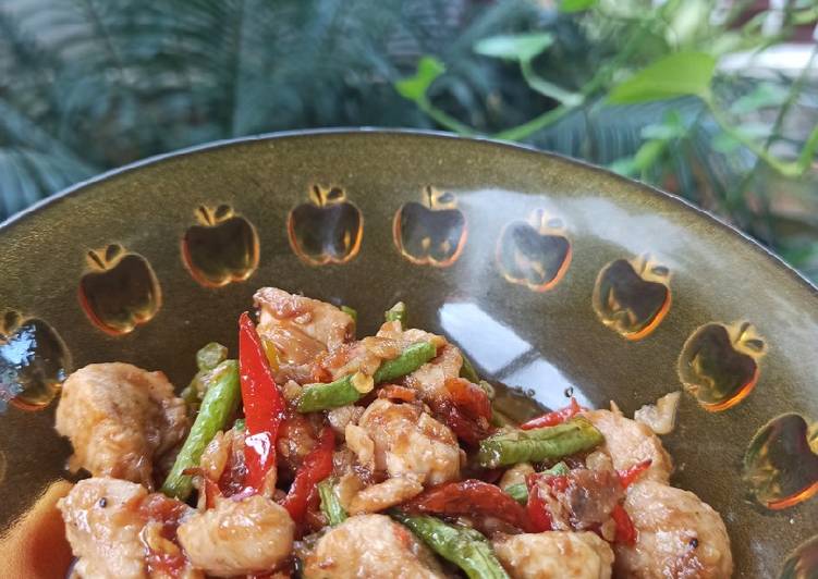 Ayam saos tiram kacang panjang 🤩