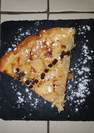Une photo de Tarte aux pommes et petites de chocolat