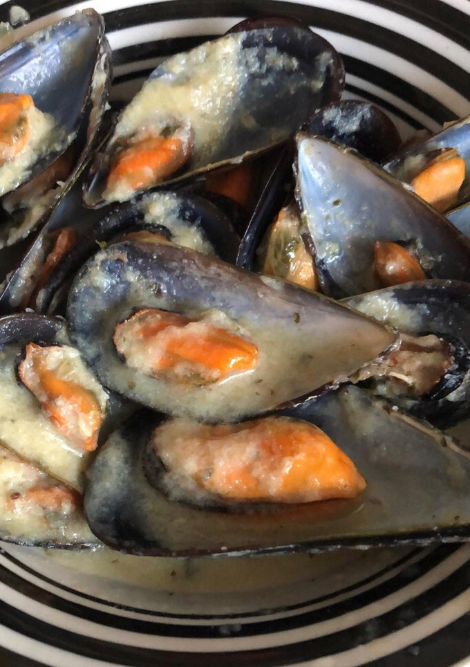 Una foto de Mejillones a la mostaza