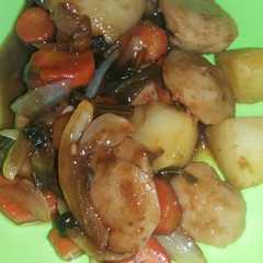 รูปของ Sayur sop saus teriyaki