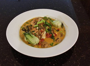 A picture of Asian Butter Poached Cod Fillets.