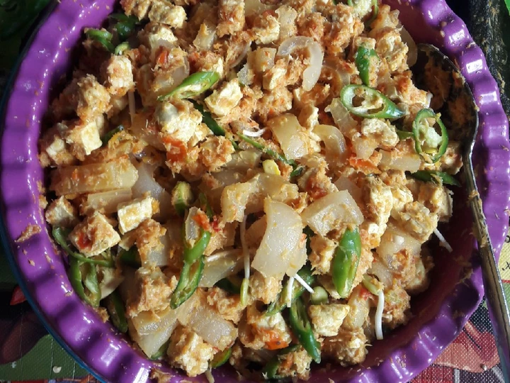 Langkah Gampang Menyiapkan Resep Botok tahu tempe kulit sapi yang Bisa Manjain Lidah