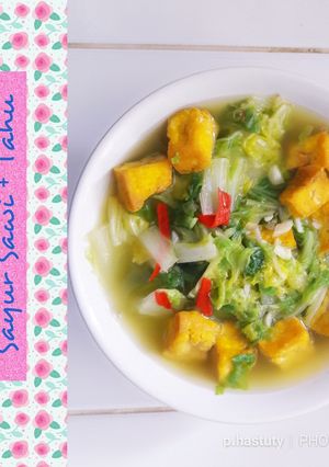 Foto resep Sayur Sawi + Tahu