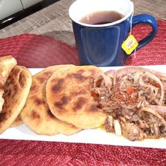 A picture of Super soft naan bread.