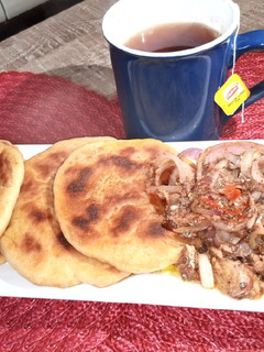 A picture of Super soft naan bread.