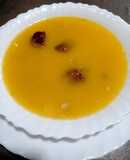 Caldo casero de pollo y jamón