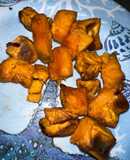 Honey roasted sweet potatoes