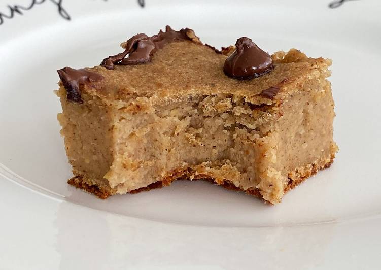 Barras de plátano y garbanzo con chocolate
