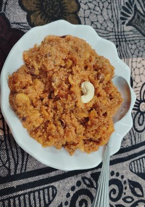 A picture of Gajar ka halwa.