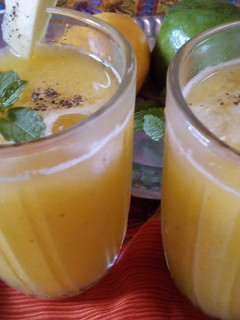 રો એન્ડ રાઈપ મેંગો જ્યુસ(Raw and Ripe Mango juce Recipe in Gujrati) રેસીપી મુખ્ય ફોટો