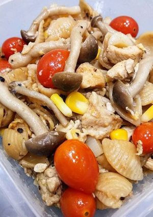 Foto resep Conchiglie pasta with chicken  mushroom
