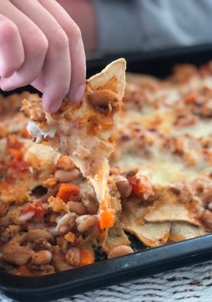 Una foto de 🥘 Nachos con Chili = Batch Cooking y Meal Preap Semanal 🥘