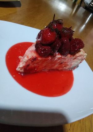 Una foto de New York cheesecake