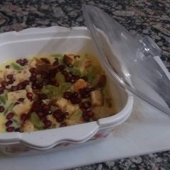 Custard with fruits and dry fruits A picture of Custard with fruits and dry fruits.