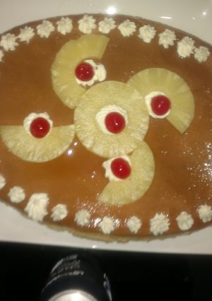 صورة لوصفة عمل كيكة الكريم كراميل