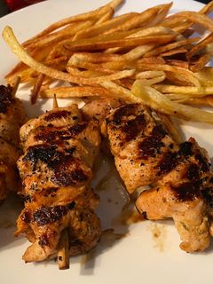 Una foto de Pincho moruno de pavo