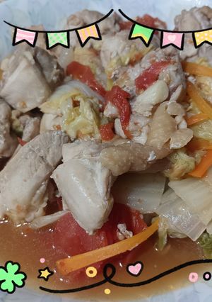 無水燉雞肉 的食譜成品照片