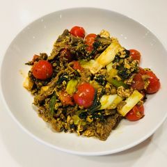 A picture of Colorful stir fry.